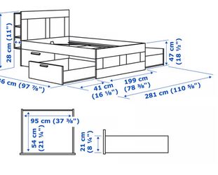 King size bed frame