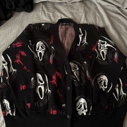 Knitted Scream Cardigan (Negotiable)