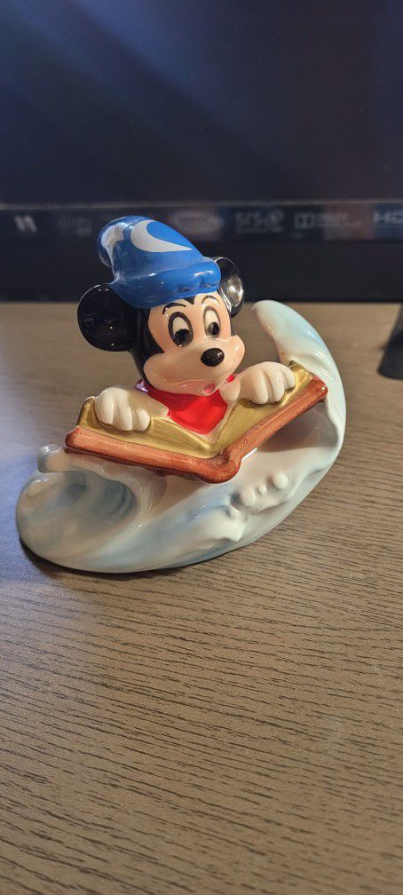 Vintage Walt Disney Ceramic Porcelain MICKEY MOUSE FANTASIA Figurine JAPAN 