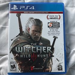 The Witcher Wild Hunt Game PS4