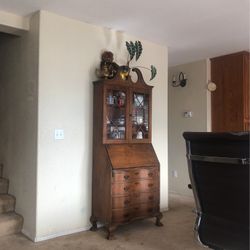 Early 20th Century Antique Governors Winslow Bookcase Desk1920’s 