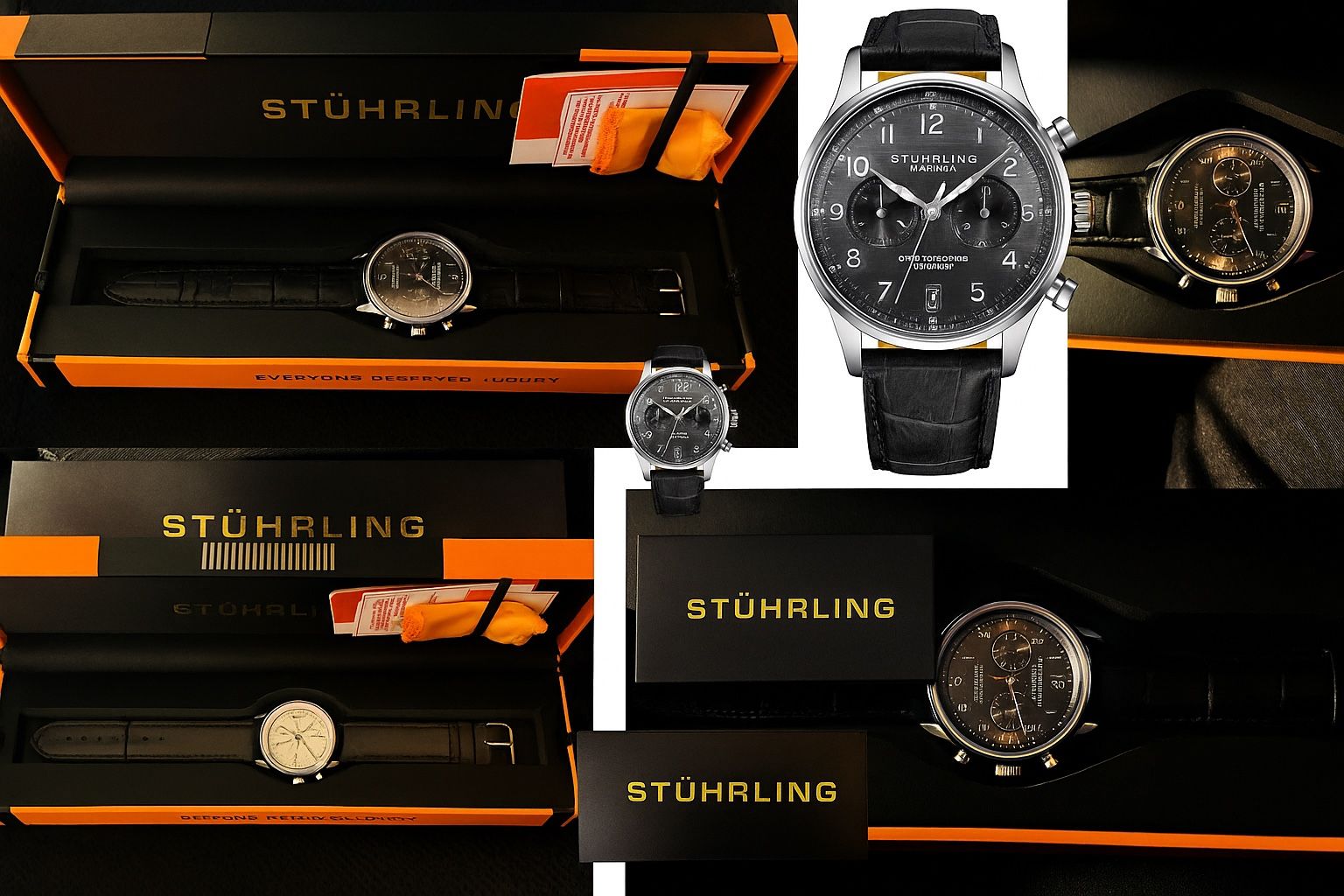 STUHRLING ORIGINAL QUARTZ // 4012.2, New In Box W/warranty Card ( 2 Year Manufacturer Warranty)