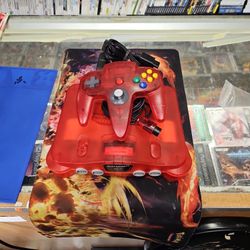 Watermelon Red Nintendo 64 Console 