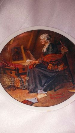 Norman rockwell plate