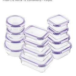 Glass Food Storage Containers with Lids