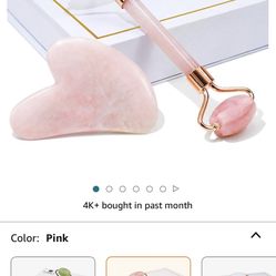 BAIMEI Jade Roller & Gua Sha, Face Roller, Facial Beauty Roller Skin Care Tools, Self Car