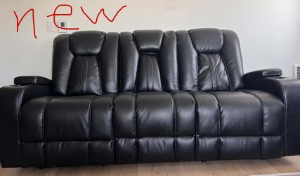 Power  leather couches