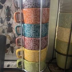 Mugs With Mug Stand