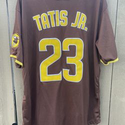 San Diego Padres Fernando Tatis Jr #23 Nike MLB Brown Baseball Jersey Size Large