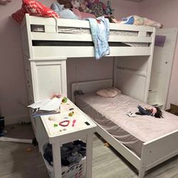 Kids Bunk Bed With Mattresses