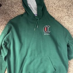 Green Champion Hoodie- XL