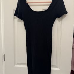 Little Black Cotton Dress Size Medium