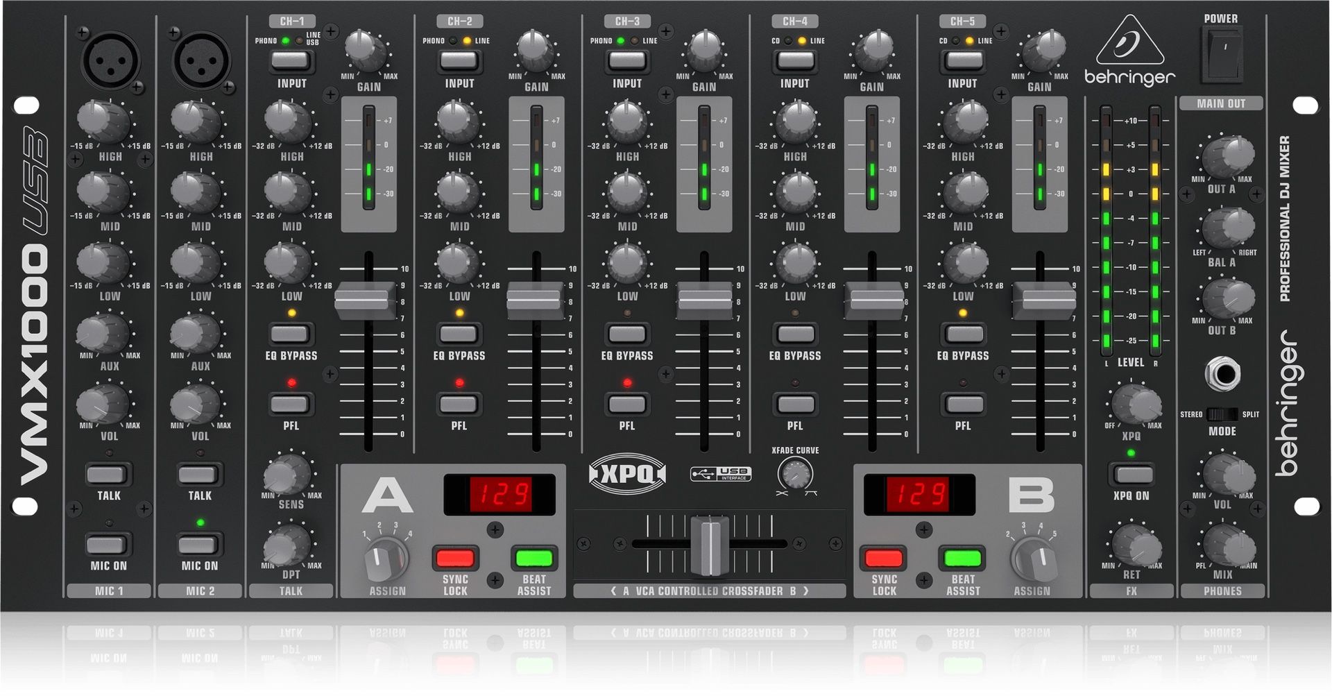 Behringer VMX 1000 USB Professional Dj Mixer