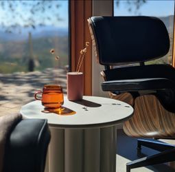 Mid Century Lounge Chair and Ottoman