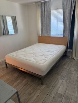 RH modern Steele ans wood queen bed