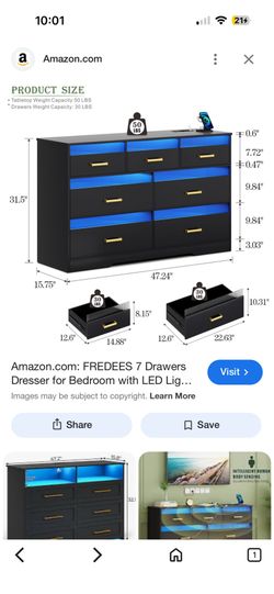 black dresser