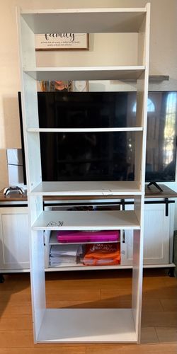 White 5 bookshelve