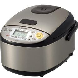 Zojirushi NS-LHC05 Micom Rice Cooker & Warmer, Stainless Dark Brown, 3 Cups Uncooked