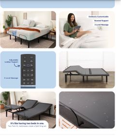 New in Box! Casper Adjustable split King Bed Frame DELIVERY