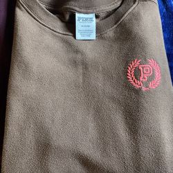 Brown sweatshirt brand PINK