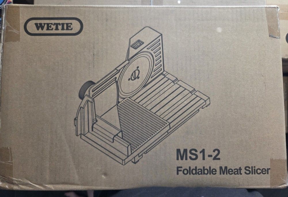 Wetie Foldable Meat Slicer MS1-2 New In Box