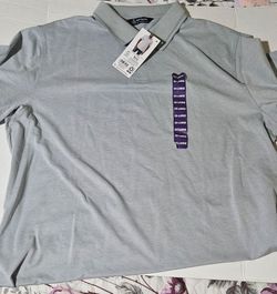 Men's Gray Pique Polo Shirt XXL