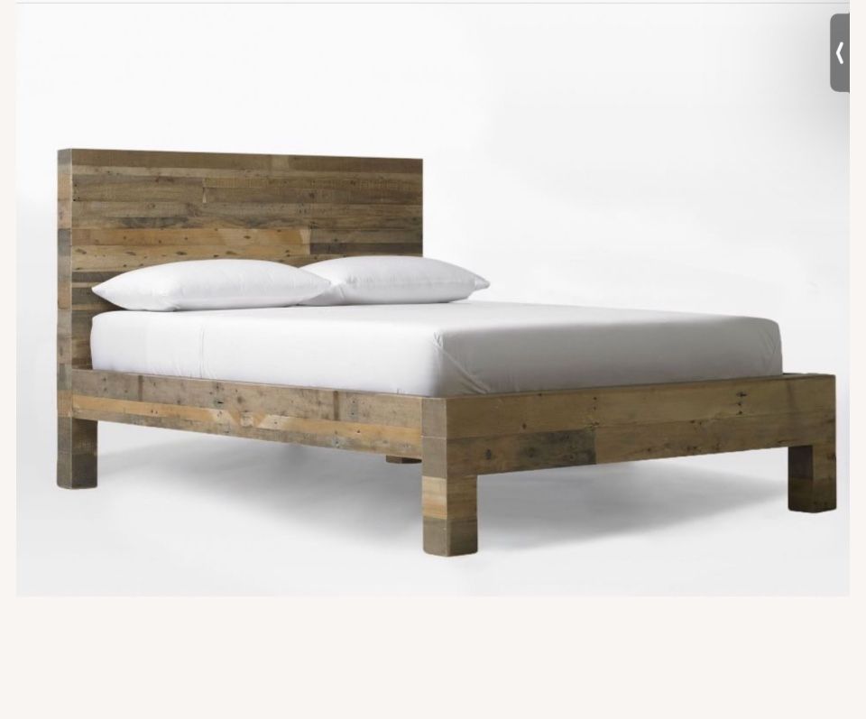 West Elm Emmerson Reclaimed Wood Queen Bed Frame