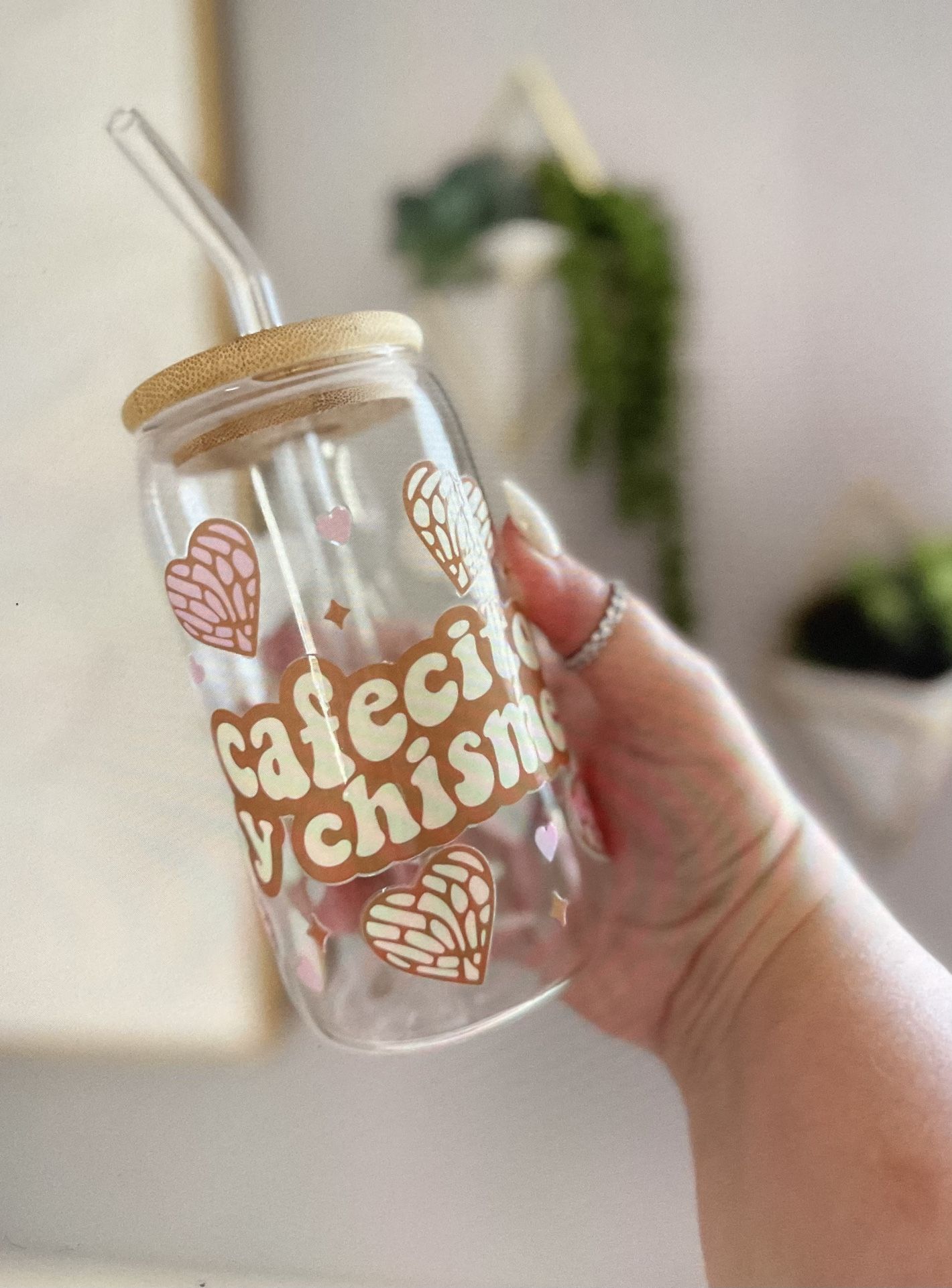 Glass Coffee Tumbler | Cafecito Y Chisme