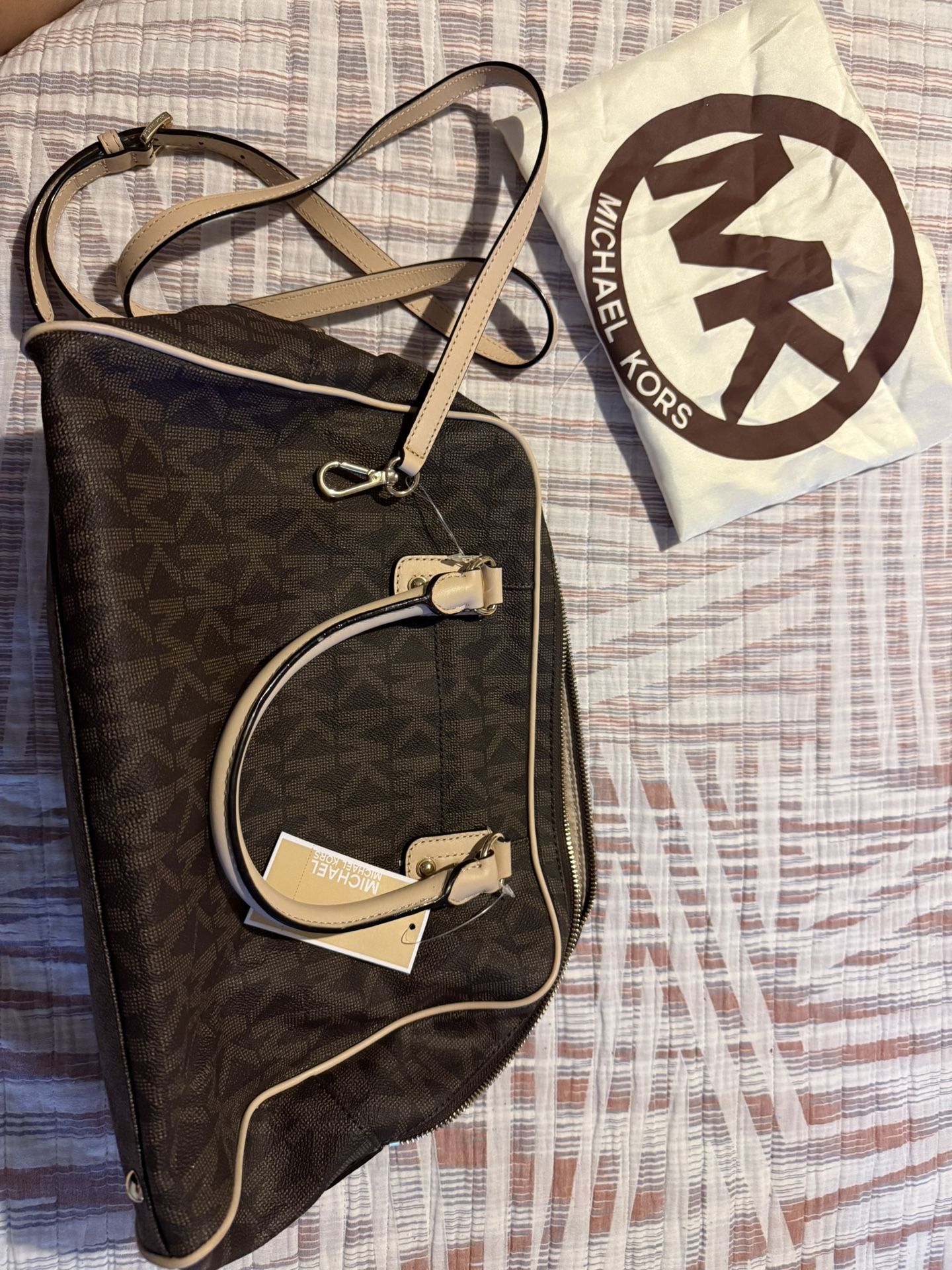 LG Brown Signature Satchel 
