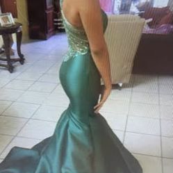 Emerald Mermaid Style Dress 