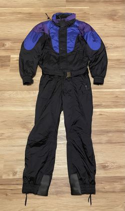 Vintage Coulor Snowsuit Sz 42 M Snow Jacket Pants Onsie