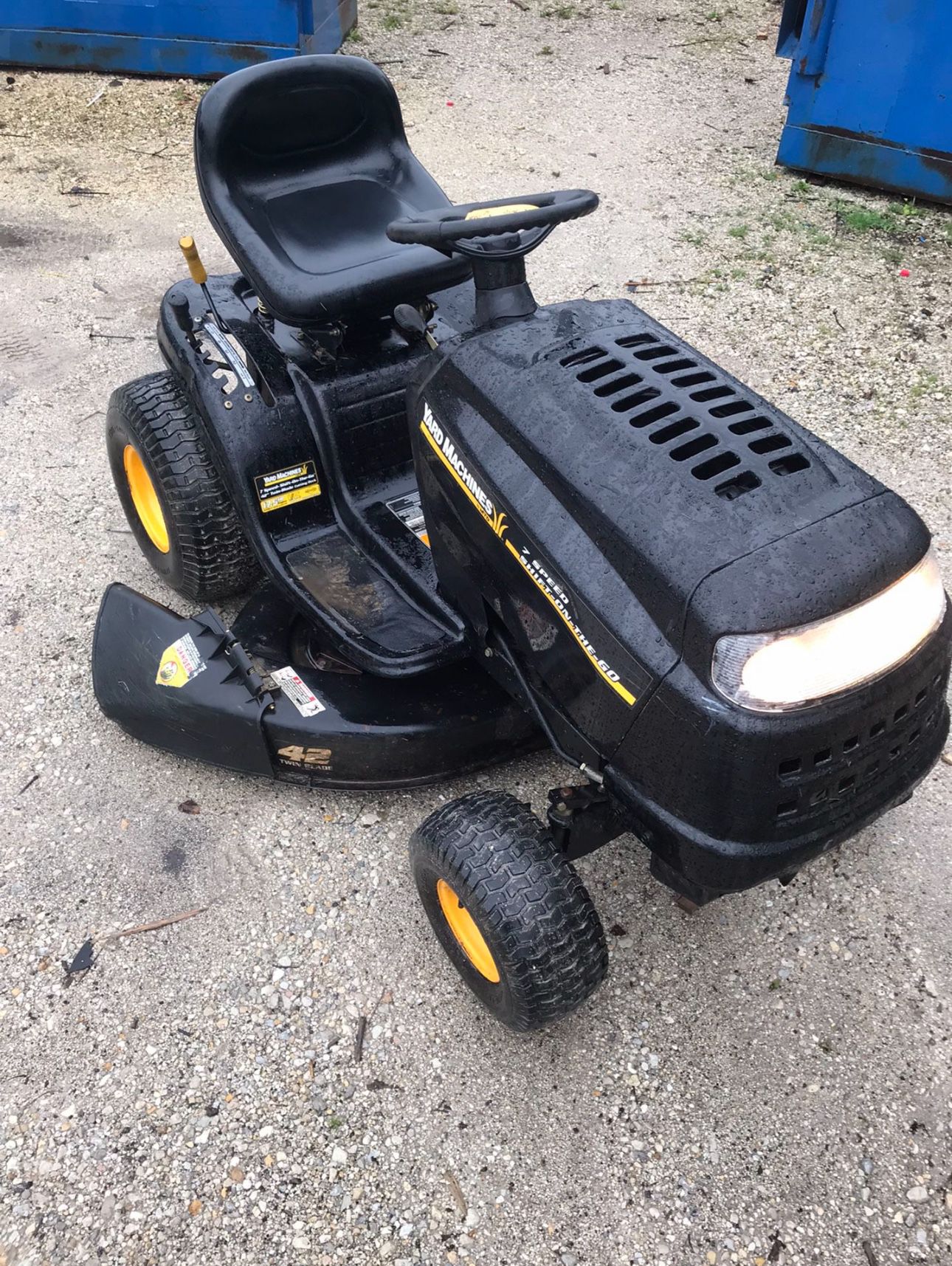 Parting Out 42” Yard Machines Riding Mower