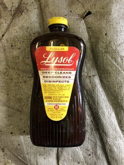 Vintage Lysol bottle