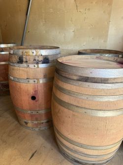 59 Gallon Wine Barrels- Solid Oak Construction