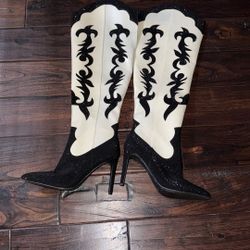 I.N.C Brand Rhinestone Cowgirl Boots 