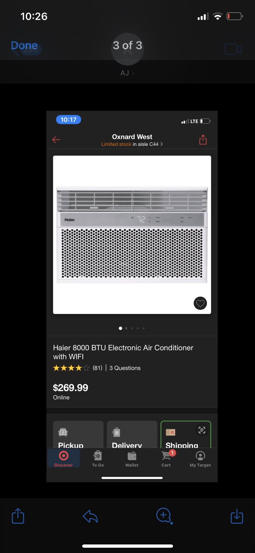 (NEW) HAIER 8,000 BTU Window Smart WIFI AC Unit
