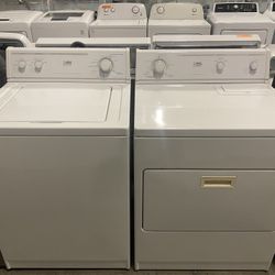 WASHER DRYER TOP LOAD ELECTRIC SET FREE WARRANTY ATTACHMENTS, DELIVERY, etc. 