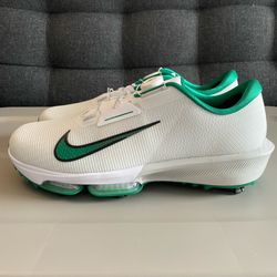 Mens Sz 13 Wide New Nike Air Zoom Infinity Tour 2 White Green Golf Shoes
