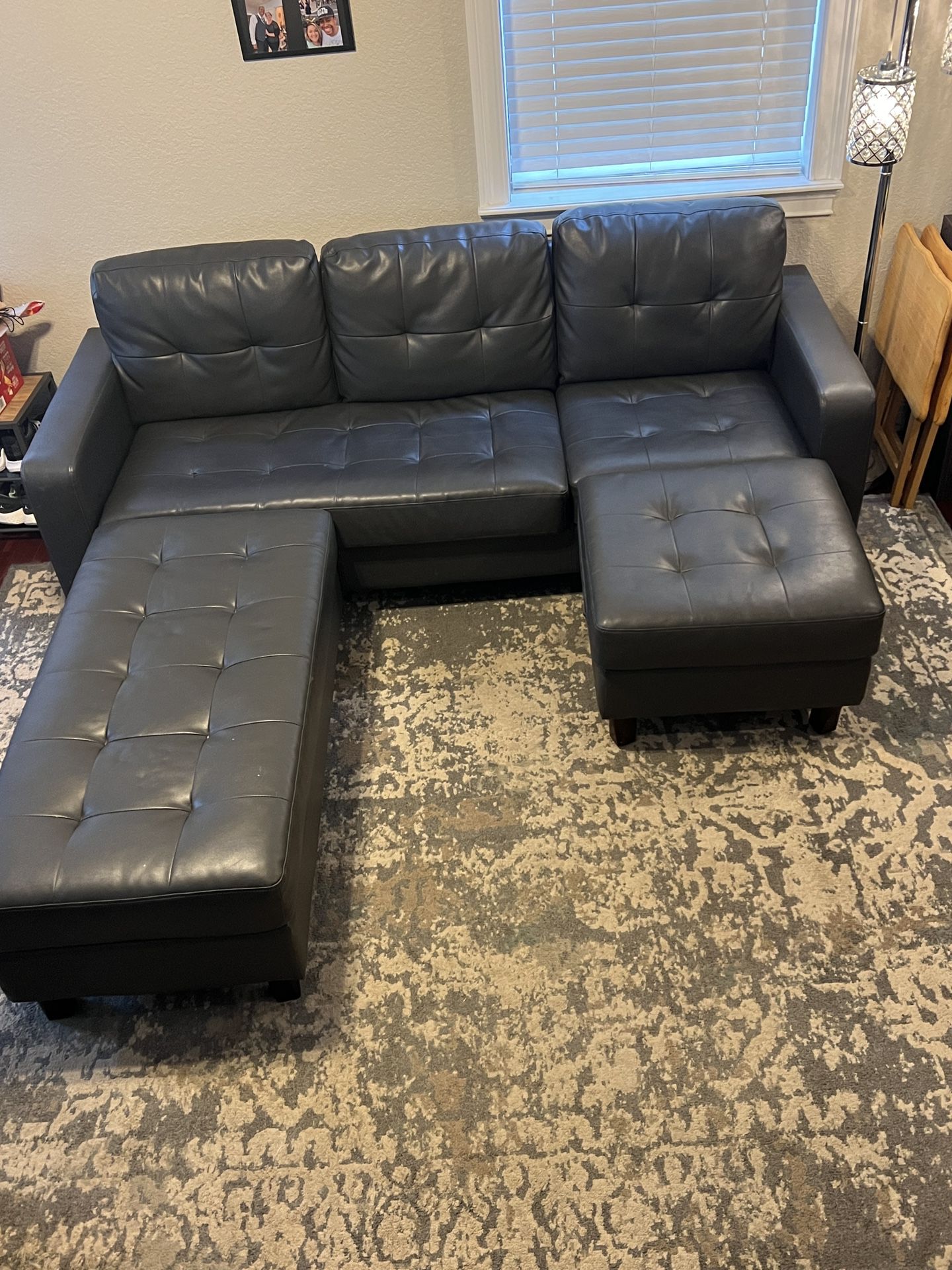Leather Couch And Recliner 