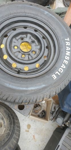 New Trailer Tire On Rim 14 Inch 5x4.5