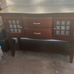  Vintage. Sideboard Or Buffet  Door And Drawers  Lot Side To Storage  & 75