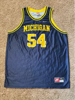 VTG 90's Nike Made In USA Michigan Wolverines Robert Traylor #5 Jersey Size XXL