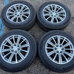 18” Chevrolet Colorado Chevy Traverse Cadillac XT5 GMC Acadia Canyon OEM Rims Wheels Michelin Tires Set