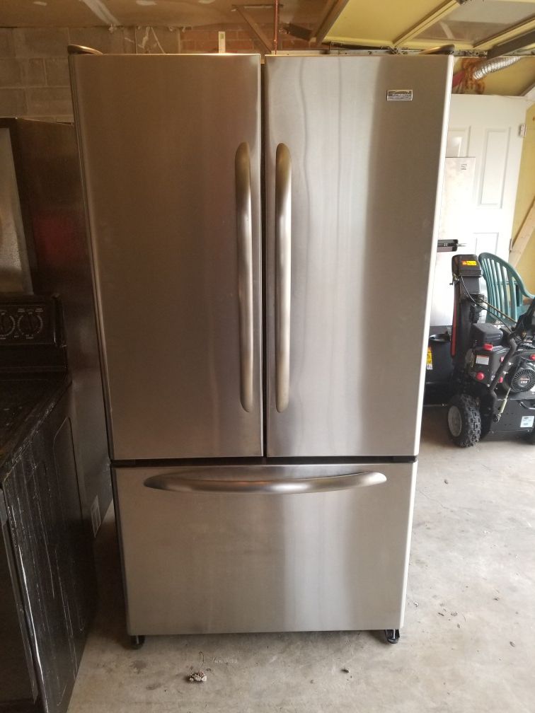 French door refrigerator stainless steel