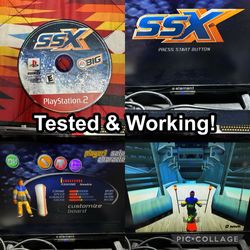 SSX (Sony PlayStation 2 PS2) Disc Only! Tested & Working!