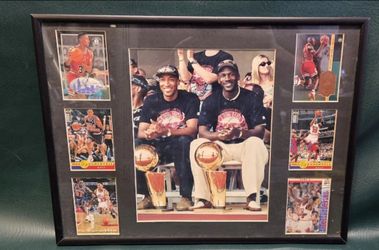 Michael Jordan & Scottie Pippen Framed 1997 Chicago Bulls Championship Collage