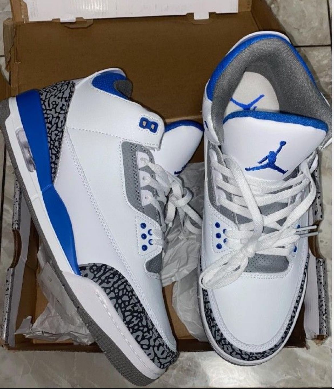 Racer Blue Jordan 3s 