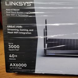 Linksys Dual-Band Mesh Wi-Fi 6 AX6000