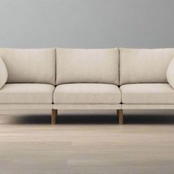 Burrow Plush Oatmeal Field 3-Piece Sofa Couch FFE258-567