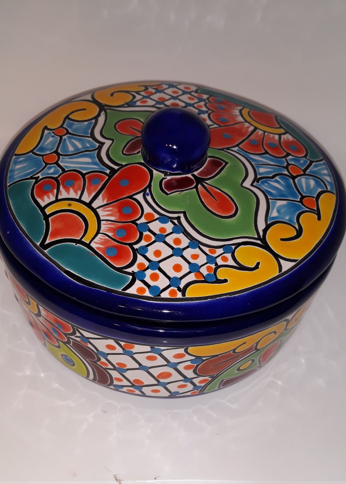 Talavera tortilla warmer